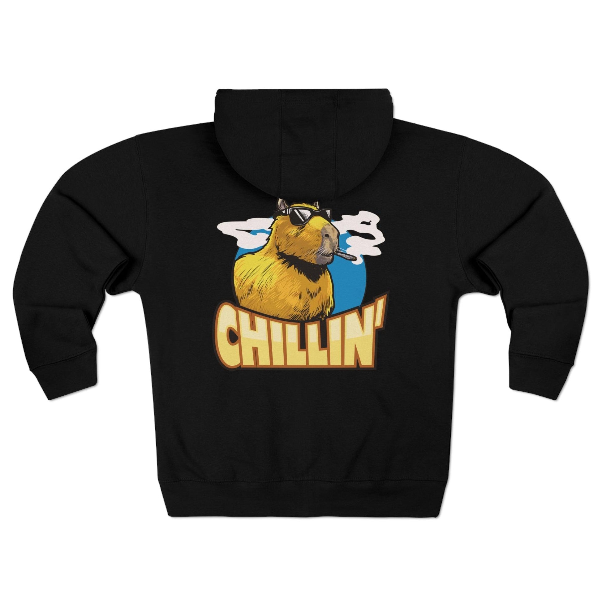 Capybara chillin - Unisex Premium Full Zip Hoodie - Shaneinvasion