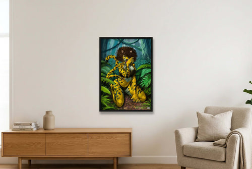Cheetah Fierce Lady – Anthro / Furry Cheetah Art Print