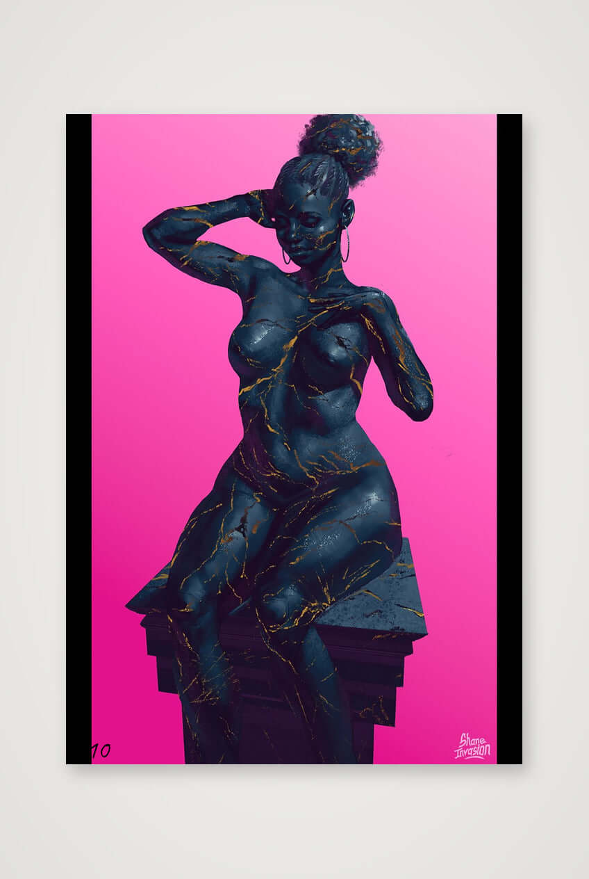 Beauty Marks – Black Woman Resilience Art Print