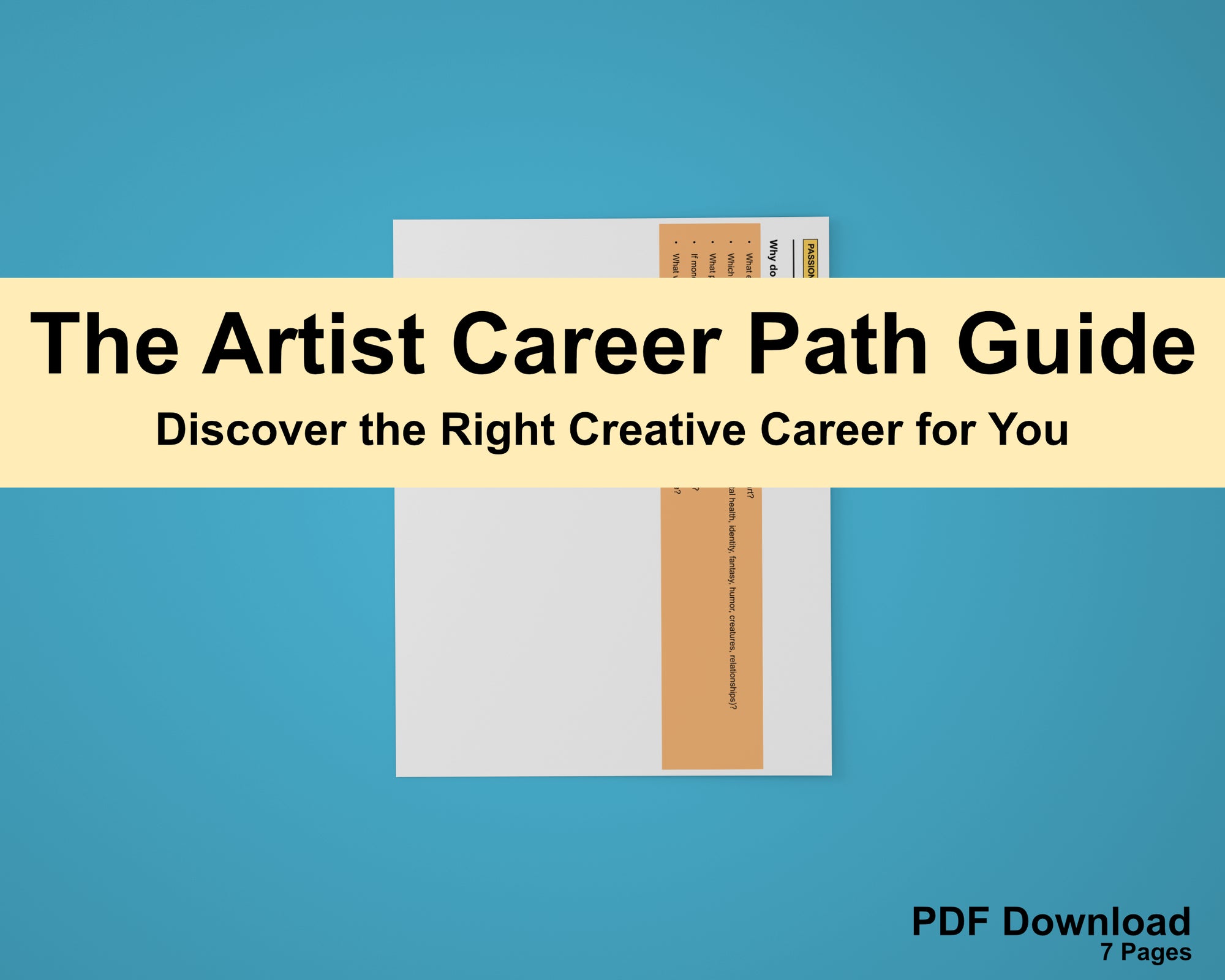 Artist Career Workbook – Find Your Art Career Path