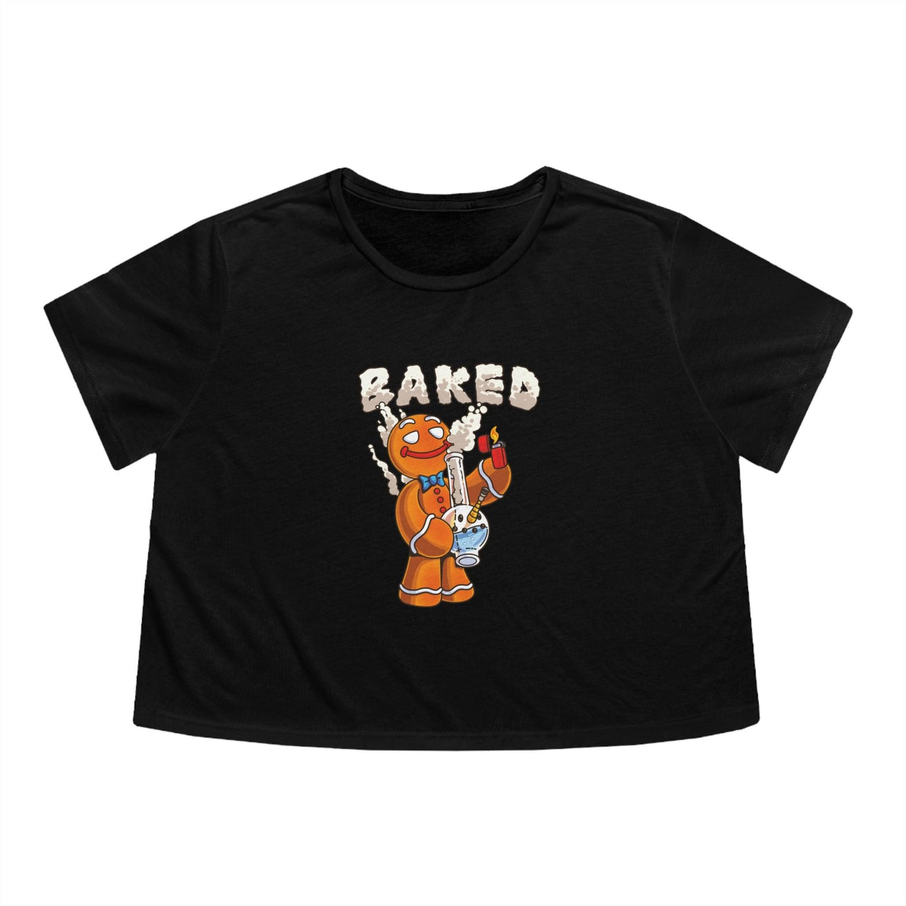 Baked - Women's Flowy Cropped Tee - Shaneinvasion