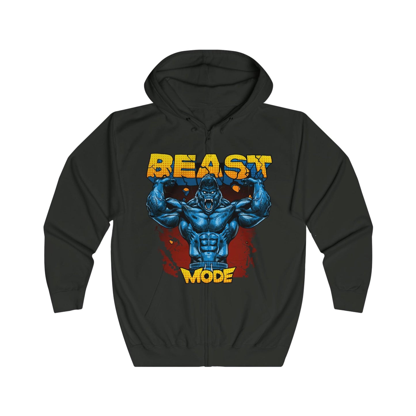 Beast Mode - Unisex Full Zip Hoodie - Shaneinvasion