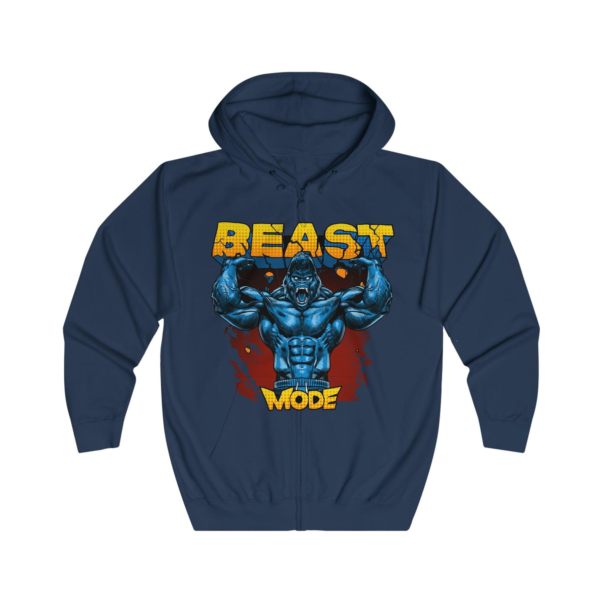 Beast Mode - Unisex Full Zip Hoodie - Shaneinvasion