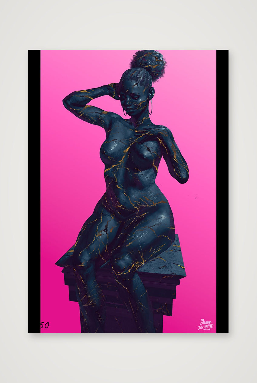 Beauty Marks – Black Woman Resilience Art Print