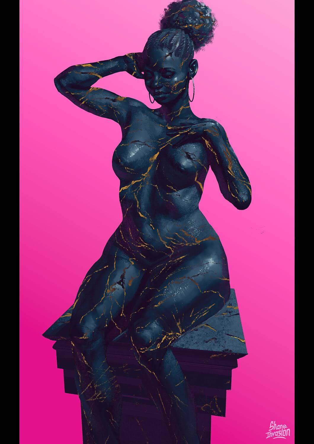 Beauty Marks – Black Woman Resilience Art Print