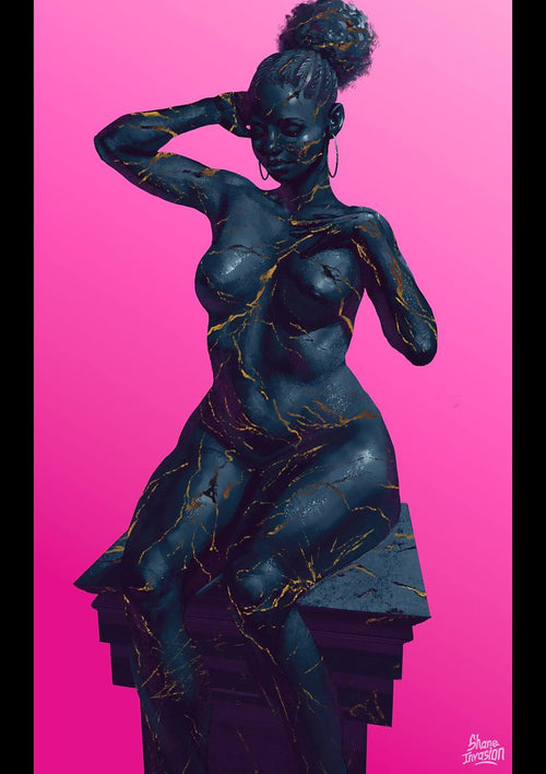 Beauty Marks – Black Woman Resilience Art Print