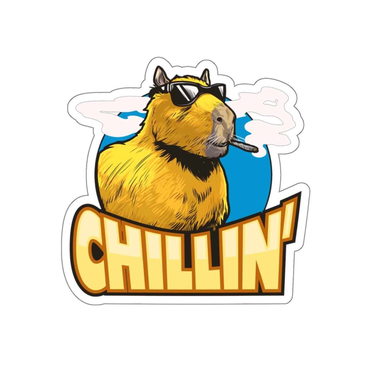 Capybara chillin - Die-Cut Stickers - Shaneinvasion