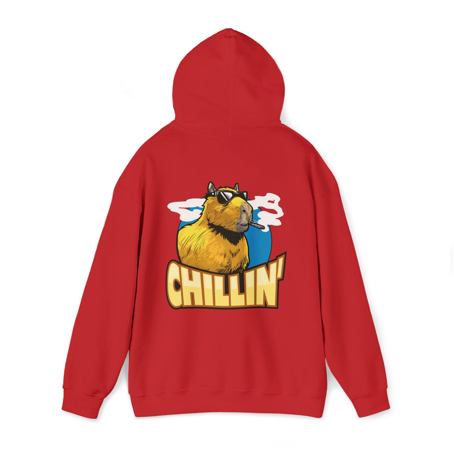 Capybara chillin - Unisex Heavy Blend Hooded Sweatshirt - Shaneinvasion