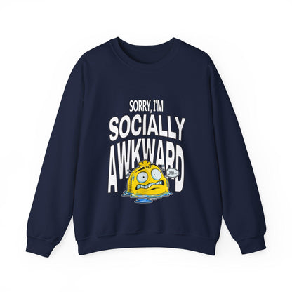 Socially Awkward - Unisex Heavy Blend Crewneck Sweatshirt - Shaneinvasion