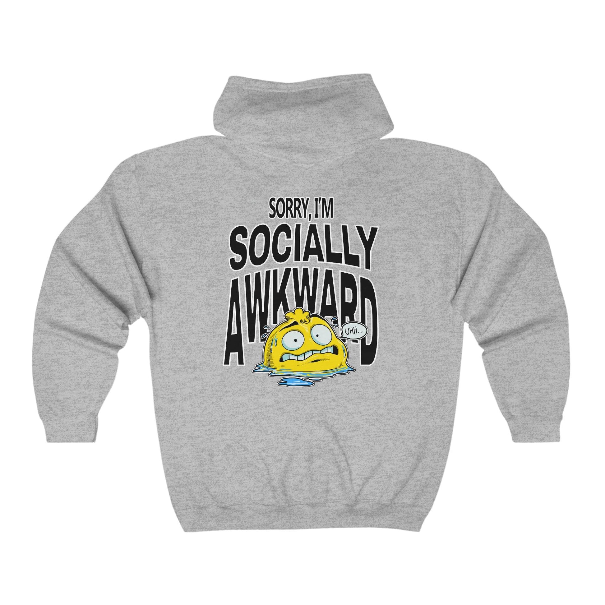 Socially Awkward - Unisex Heavy Blend Full Zip Hooded Sweatshirt - Shaneinvasion